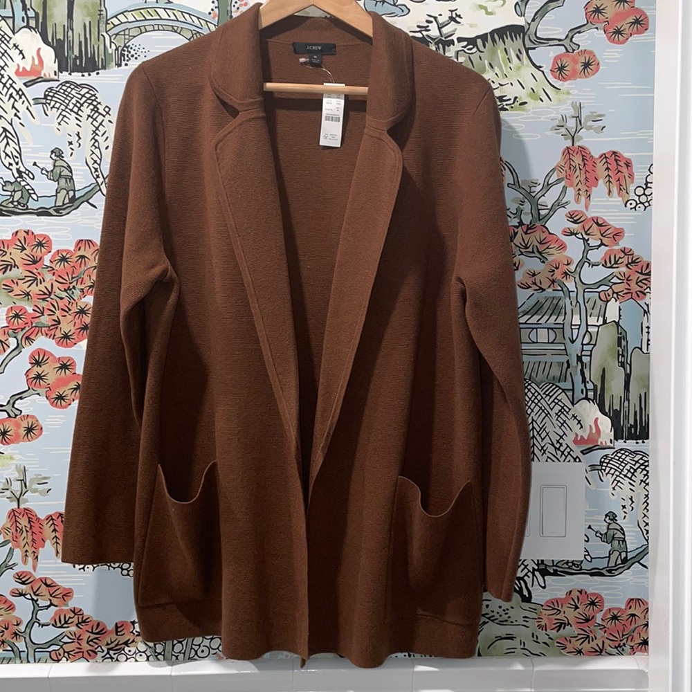 J.CREW *NWT* ELOISE SWEATER BLAZER Sz M